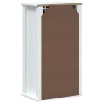 vidaXL Dulap de baie de perete "BERG" alb, 40x27x71,5 cm, lemn masiv vidaXL Dulap de baie de perete "BERG" alb, 40x27x71,5 cm, lemn masiv