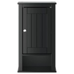 vidaXL Dulap de baie de perete "BERG" negru, 40x27x71,5 cm, lemn pin vidaXL Dulap de baie de perete "BERG" negru, 40x27x71,5 cm, lemn pin
