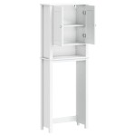vidaXL Depozitare deasupra toaletei „BERG” alb 60x27x164,5 cm lemn vidaXL Depozitare deasupra toaletei „BERG” alb 60x27x164,5 cm lemn