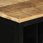 vidaXL Dulap de baie, 40x27x90 cm, fier și lemn masiv de mango vidaXL Dulap de baie, 40x27x90 cm, fier și lemn masiv de mango