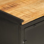 vidaXL Dulap chiuvetă pentru baie 55x35x60 cm fier & lemn masiv mango vidaXL Dulap chiuvetă pentru baie 55x35x60 cm fier & lemn masiv mango