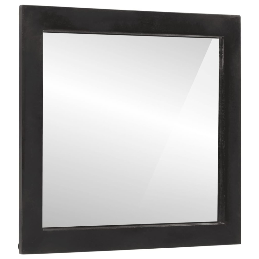 vidaXL Oglindă de baie 55x1x60 cm sticlă și lemn masiv de mango
