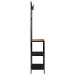 vidaXL Raft pentru haine, 90x35x180 cm, lemn masiv de mango și fier vidaXL Raft pentru haine, 90x35x180 cm, lemn masiv de mango și fier