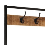 vidaXL Raft pentru haine, 90x35x180 cm, lemn masiv de mango și fier vidaXL Raft pentru haine, 90x35x180 cm, lemn masiv de mango și fier