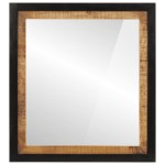 vidaXL Oglindă de baie 55x1x60 cm sticlă și lemn masiv de mango vidaXL Oglindă de baie 55x1x60 cm sticlă și lemn masiv de mango