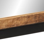 vidaXL Oglindă de baie 55x1x60 cm sticlă și lemn masiv de mango vidaXL Oglindă de baie 55x1x60 cm sticlă și lemn masiv de mango
