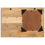 vidaXL Oglindă cu rafturi 80x8x55 cm sticlă și lemn masiv de mango