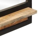 vidaXL oglindă cu raft 80x8x55 cm sticlă și lemn masiv de mango vidaXL oglindă cu raft 80x8x55 cm sticlă și lemn masiv de mango