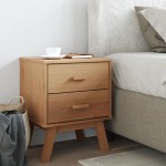 vidaXL Noptieră „OLDEN”, maro, lemn masiv de pin vidaXL Noptieră „OLDEN”, maro, lemn masiv de pin