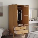 vidaXL Șifonier "OLDEN", maro, 76,5x53x172 cm, lemn masiv pin vidaXL Șifonier "OLDEN", maro, 76,5x53x172 cm, lemn masiv pin