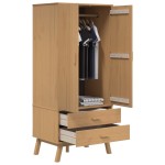 vidaXL Șifonier "OLDEN", maro, 76,5x53x172 cm, lemn masiv pin vidaXL Șifonier "OLDEN", maro, 76,5x53x172 cm, lemn masiv pin
