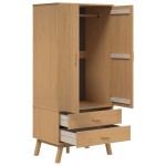 vidaXL Șifonier "OLDEN", maro, 76,5x53x172 cm, lemn masiv pin vidaXL Șifonier "OLDEN", maro, 76,5x53x172 cm, lemn masiv pin