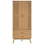 vidaXL Șifonier "OLDEN", maro, 76,5x53x172 cm, lemn masiv pin vidaXL Șifonier "OLDEN", maro, 76,5x53x172 cm, lemn masiv pin