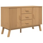 vidaXL Dulap "OLDEN", maro, 114x43x73,5 cm, lemn masiv pin vidaXL Dulap "OLDEN", maro, 114x43x73,5 cm, lemn masiv pin