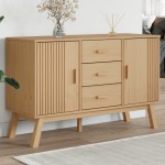 vidaXL Dulap "OLDEN", maro, 114x43x73,5 cm, lemn masiv pin vidaXL Dulap "OLDEN", maro, 114x43x73,5 cm, lemn masiv pin