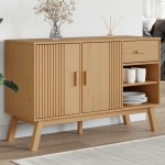 vidaXL Dulap "OLDEN", maro, 114x43x73,5 cm, lemn masiv pin vidaXL Dulap "OLDEN", maro, 114x43x73,5 cm, lemn masiv pin