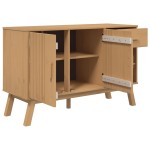 vidaXL Dulap "OLDEN", maro, 114x43x73,5 cm, lemn masiv pin vidaXL Dulap "OLDEN", maro, 114x43x73,5 cm, lemn masiv pin