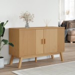 vidaXL Dulap "OLDEN", maro, 114x43x73,5 cm, lemn masiv pin vidaXL Dulap "OLDEN", maro, 114x43x73,5 cm, lemn masiv pin