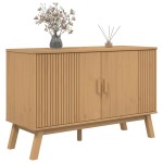 vidaXL Dulap "OLDEN", maro, 114x43x73,5 cm, lemn masiv pin vidaXL Dulap "OLDEN", maro, 114x43x73,5 cm, lemn masiv pin