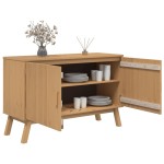 vidaXL Dulap "OLDEN", maro, 114x43x73,5 cm, lemn masiv pin vidaXL Dulap "OLDEN", maro, 114x43x73,5 cm, lemn masiv pin