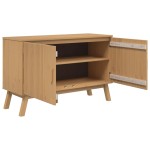vidaXL Dulap "OLDEN", maro, 114x43x73,5 cm, lemn masiv pin vidaXL Dulap "OLDEN", maro, 114x43x73,5 cm, lemn masiv pin