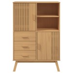 vidaXL Dulap înalt „OLDEN”, maro, 85x43x125 cm, lemn masiv pin vidaXL Dulap înalt „OLDEN”, maro, 85x43x125 cm, lemn masiv pin
