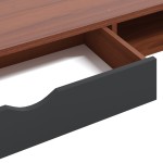 vidaXL Birou de computer cu sertar, maro, 110x50x75 cm, lemn prelucrat
