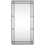 vidaXL Oglindă de perete, negru, 50x100 cm, dreptunghiulară, fier vidaXL Oglindă de perete, negru, 50x100 cm, dreptunghiulară, fier