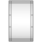 vidaXL Oglindă de perete, negru, 60x100 cm, dreptunghiulară, fier vidaXL Oglindă de perete, negru, 60x100 cm, dreptunghiulară, fier