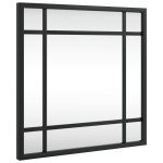 vidaXL Oglindă de perete, negru, 30x30 cm, pătrată, fier vidaXL Oglindă de perete, negru, 30x30 cm, pătrată, fier