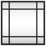 vidaXL Oglindă de perete, negru, 30x30 cm, pătrată, fier vidaXL Oglindă de perete, negru, 30x30 cm, pătrată, fier