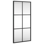 vidaXL Oglindă de perete, negru, 30x60 cm, dreptunghiulară, fier vidaXL Oglindă de perete, negru, 30x60 cm, dreptunghiulară, fier