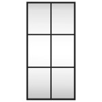 vidaXL Oglindă de perete, negru, 30x60 cm, dreptunghiulară, fier vidaXL Oglindă de perete, negru, 30x60 cm, dreptunghiulară, fier