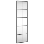 vidaXL Oglindă de perete, negru, 30x100 cm, dreptunghiulară, fier vidaXL Oglindă de perete, negru, 30x100 cm, dreptunghiulară, fier