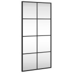 vidaXL Oglindă de perete, negru, 40x80 cm, dreptunghiulară, fier vidaXL Oglindă de perete, negru, 40x80 cm, dreptunghiulară, fier
