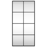 vidaXL Oglindă de perete, negru, 40x80 cm, dreptunghiulară, fier vidaXL Oglindă de perete, negru, 40x80 cm, dreptunghiulară, fier