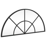 vidaXL Oglindă de perete, negru, 60x30 cm, arcuită, fier vidaXL Oglindă de perete, negru, 60x30 cm, arcuită, fier