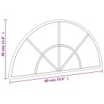 vidaXL Oglindă de perete, negru, 60x30 cm, arcuită, fier vidaXL Oglindă de perete, negru, 60x30 cm, arcuită, fier