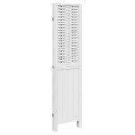 vidaXL Paravan cameră 3 panouri, alb, lemn masiv paulownia
