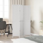 vidaXL Paravan cameră 3 panouri, alb, lemn masiv paulownia vidaXL Paravan cameră 3 panouri, alb, lemn masiv paulownia