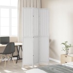 vidaXL Paravan cameră 3 panouri, alb, lemn masiv paulownia vidaXL Paravan cameră 3 panouri, alb, lemn masiv paulownia