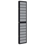 vidaXL Paravan de cameră cu 6 panouri, negru, lemn masiv paulownia vidaXL Paravan de cameră cu 6 panouri, negru, lemn masiv paulownia