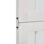 vidaXL Paravan cameră 6 panouri, alb, lemn masiv paulownia