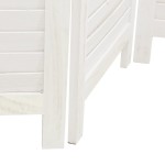 vidaXL Paravan cameră 6 panouri, alb, lemn masiv paulownia