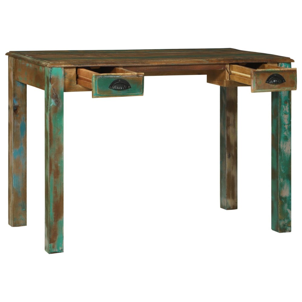 vidaXL Birou 112x55x76 cm din lemn recuperat