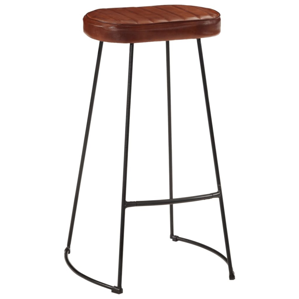 vidaXL Scaune de bar Gavin, 2 buc., maro închis, 44x37,5x78 cm