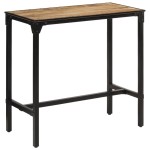 vidaXL Masă de bar, 110x55x107 cm, lemn masiv de mango nefinisat vidaXL Masă de bar, 110x55x107 cm, lemn masiv de mango nefinisat