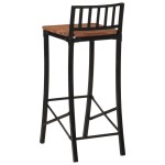 vidaXL Scaune de bar, 4 buc., lemn masiv de acacia