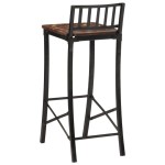 vidaXL Scaune de bar, 2 buc., lemn masiv reciclat