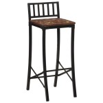 vidaXL Scaune de bar, 4 buc., lemn masiv reciclat
